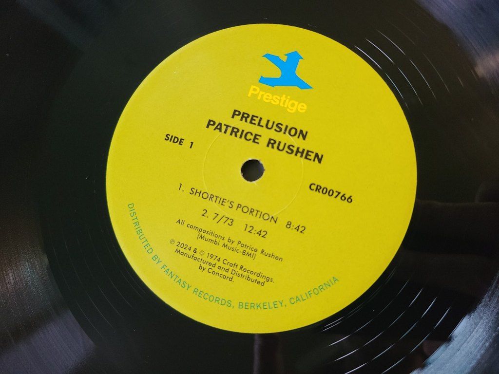 Patrice Rushen - Prelusion Side 1 레코드 라벨