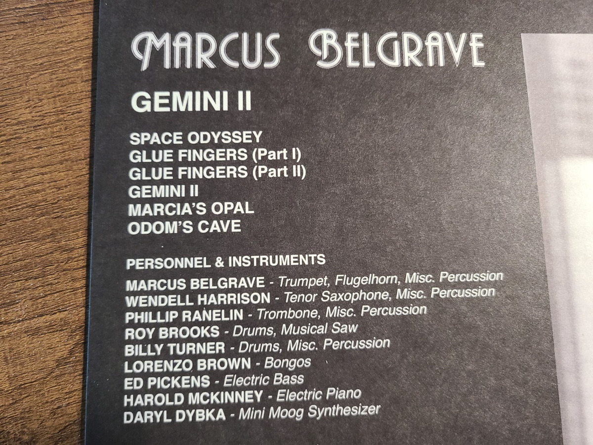 marcus-belgrave-gemini-ii-03-tracklist-and-personnel