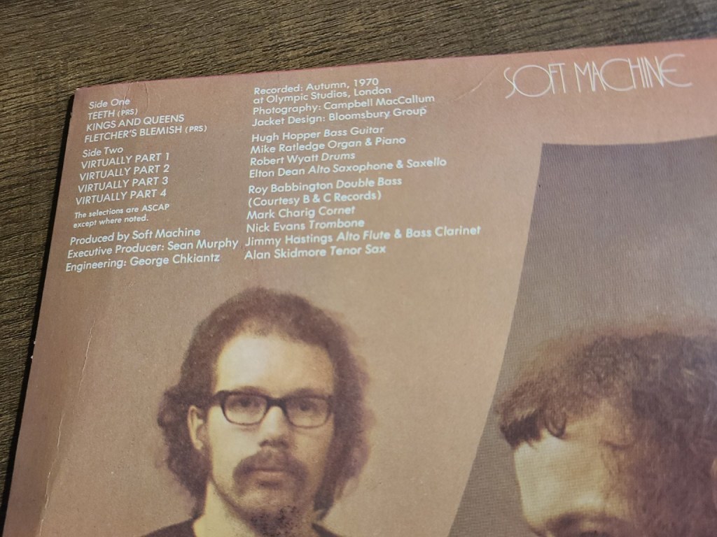 Soft Machine Fourth 뒷면 크레딧 확대