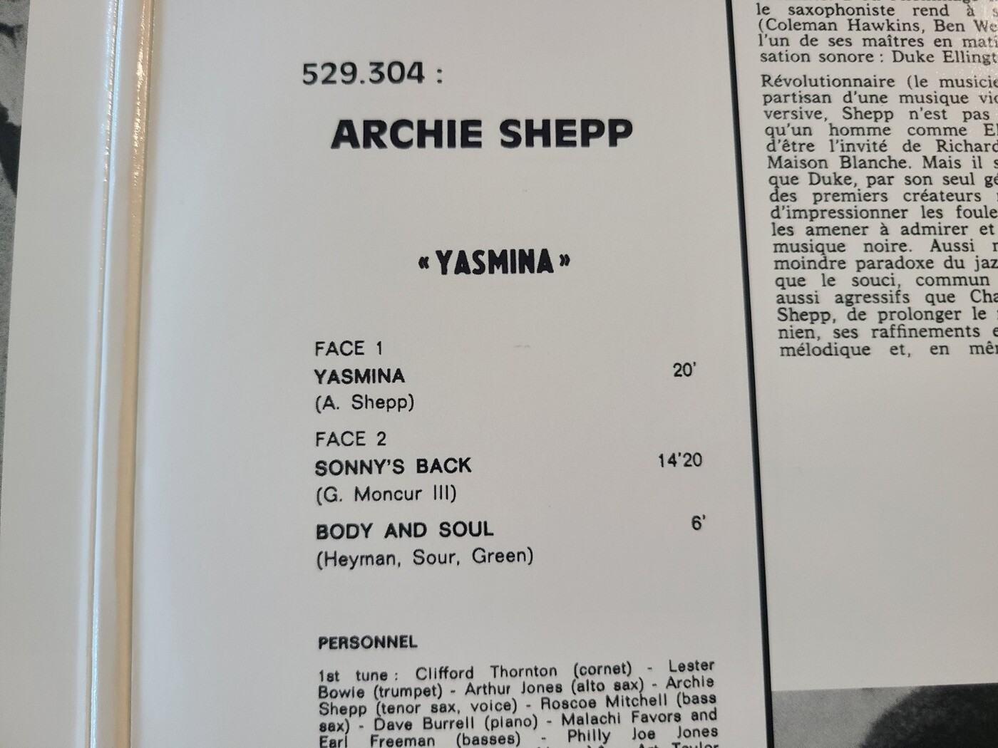 archie-shepp-yasmina-track-list-and-personnel-detail